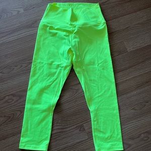 Zyia leggings 3/4 length, Neon Yellow